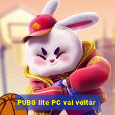 PUBG lite PC vai voltar